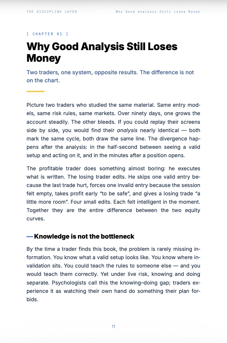 The Discipline Layer — Trading Psychology for System Traders