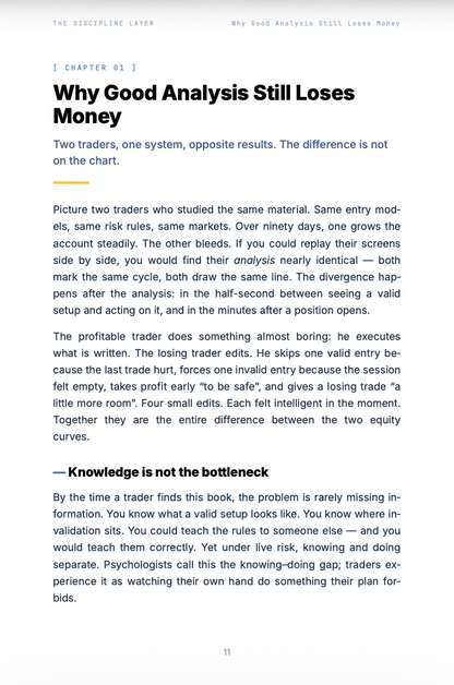 The Discipline Layer — Trading Psychology for System Traders