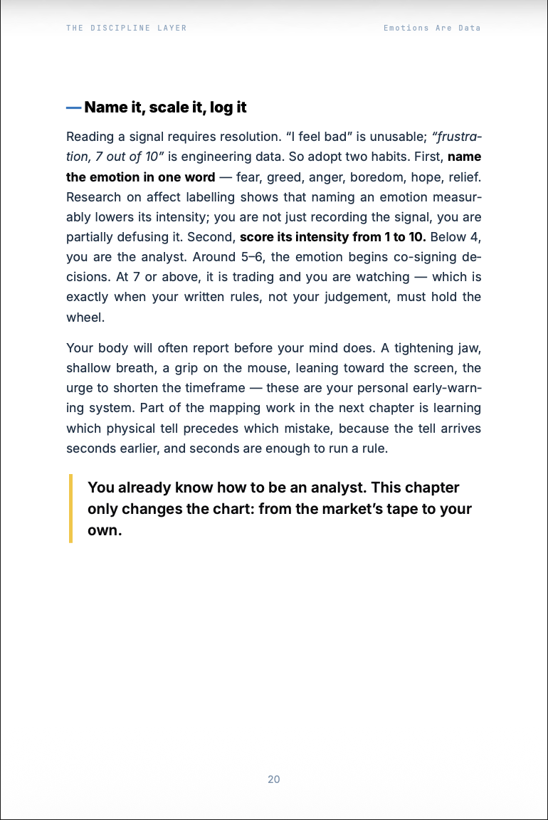 The Discipline Layer — Trading Psychology for System Traders