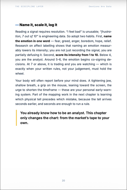 The Discipline Layer — Trading Psychology for System Traders